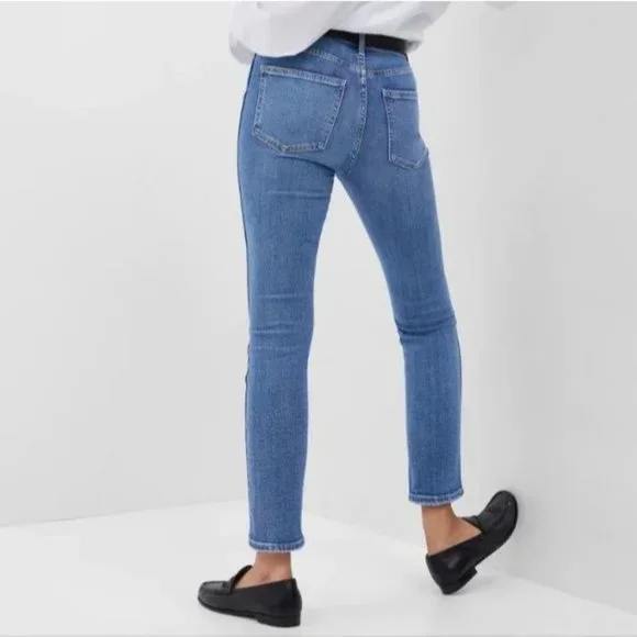 Gap Vintage Slim High Rise Straight Jeans Blue 6 - Picture 2 of 9